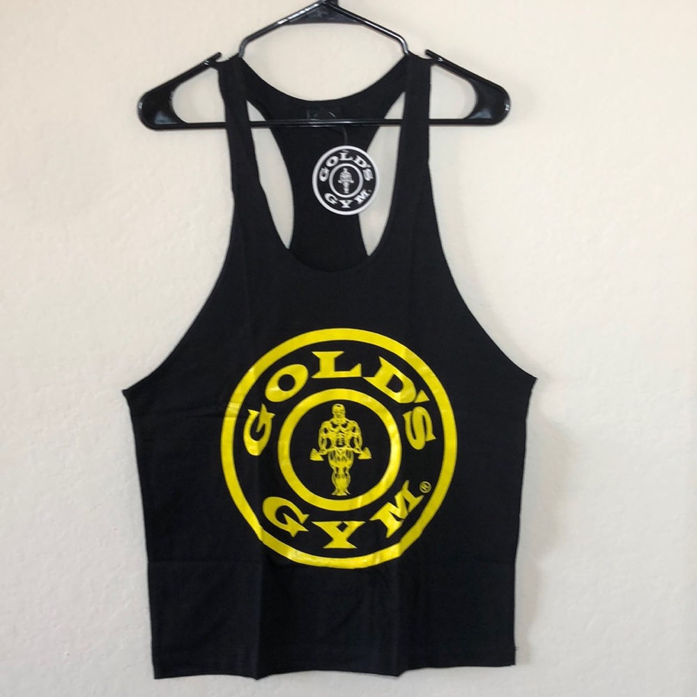 Golds Gym Men’s Training Workout Muscle Vest Sleeveless Tank Shirt Top NWT